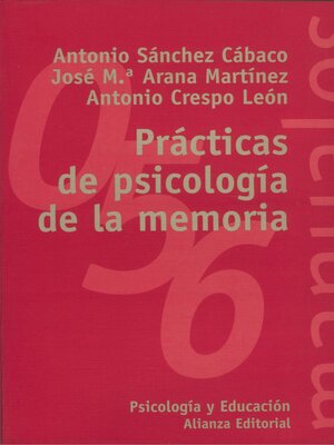 cover image of Prácticas de psicología de la memoria